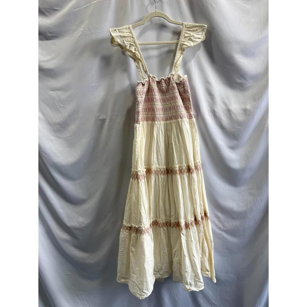 Madewell Embroidered Lucie Midi Dress Size M with Snags - Picture 5 of 7